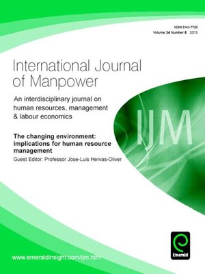 cover image of International Journal of Manpower, Volume 34, Issue 8